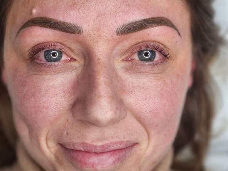Semi-permanent brows before and after – Skinful Aesthetics, Great Yarmouth